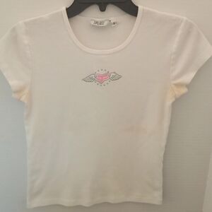 Fox T-Shirt With Pink Winged Logo